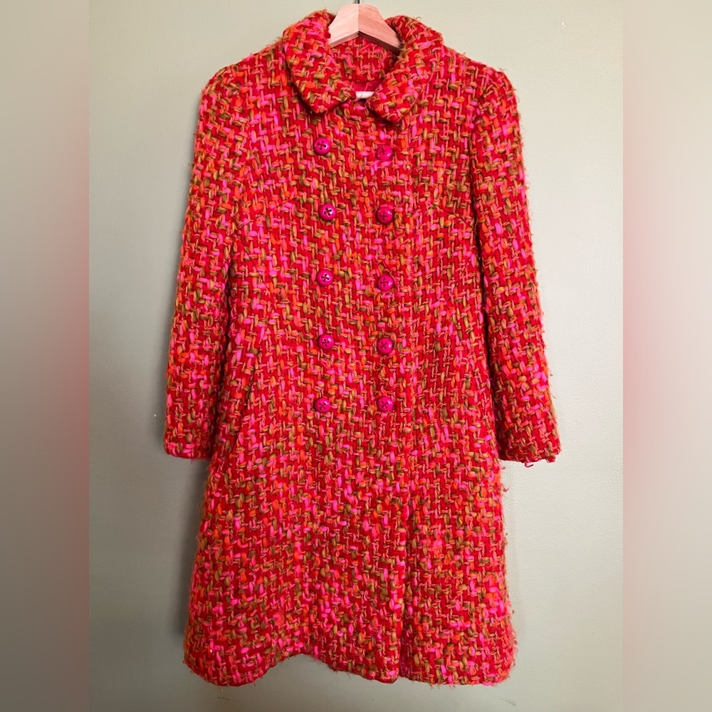Vintage 1960s Braetan Multicolored Coat size small